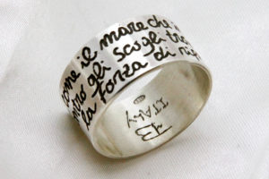 anello aforismi in argento 925